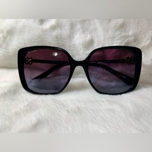 BVLGARI Sunglasses Polarized Luxury Gold Accent Italian Style BV8225B NWOT